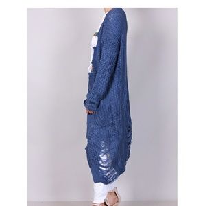 🆕Distressed Cardigan NWOT